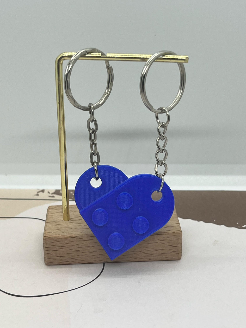 Porte-Clés Cœur – Lot de 2 | Léger, Élégant & Résistant | Idée Cadeau