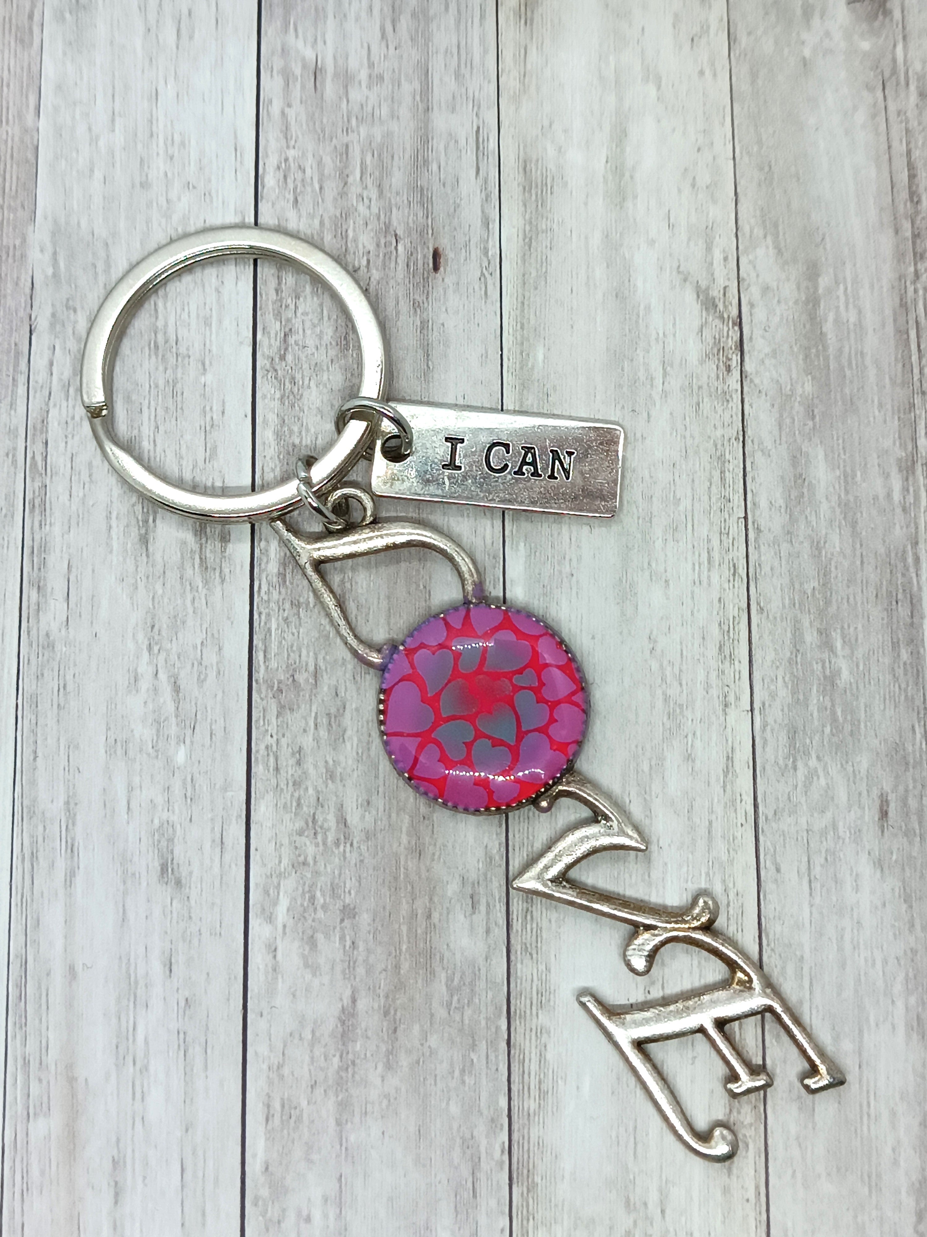 Porte-clés LOVE “I Can” – Charm personnalisé, cadeau symbolique