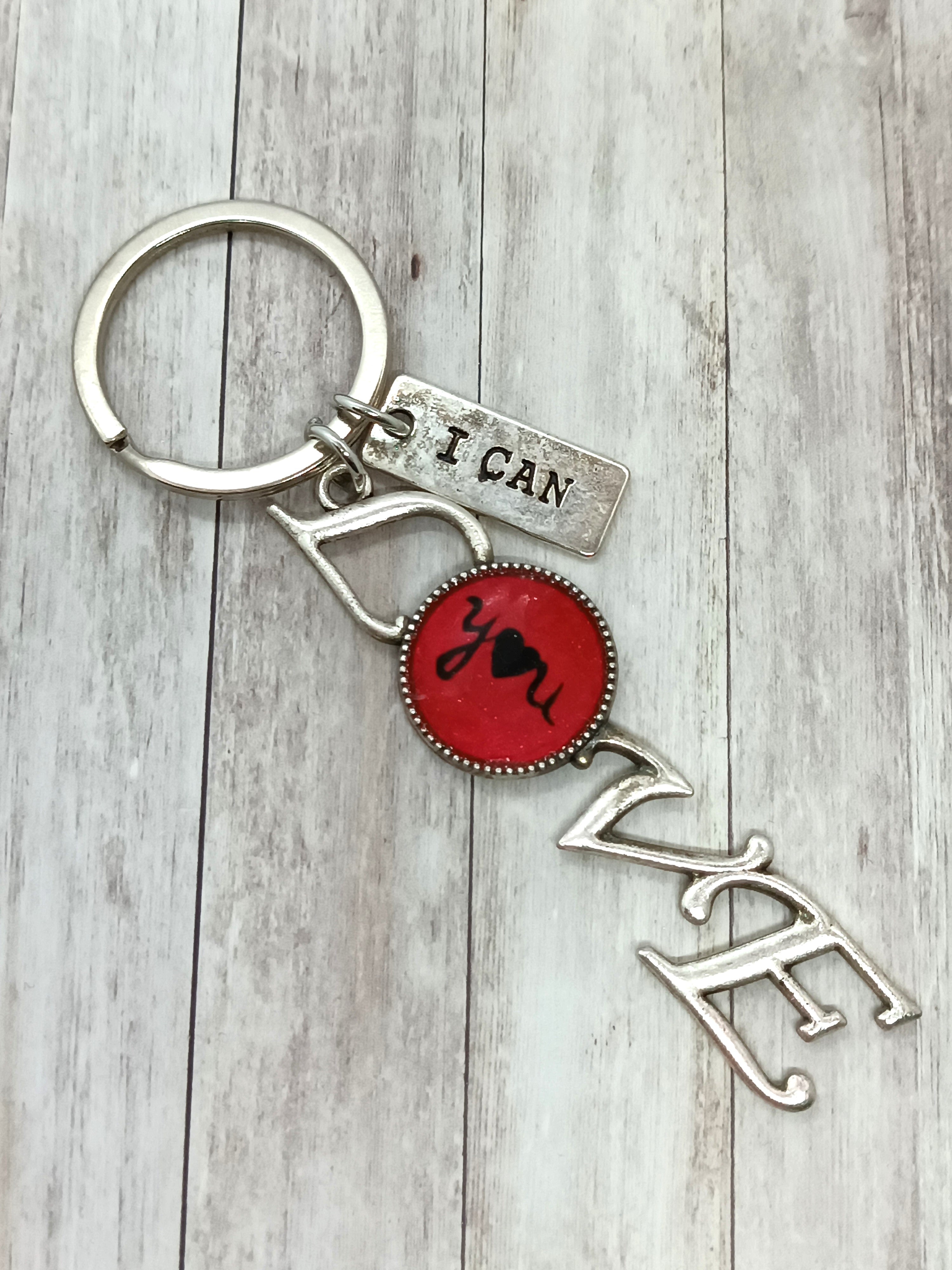 Porte-clés LOVE “I Can” – Charm personnalisé, cadeau symbolique