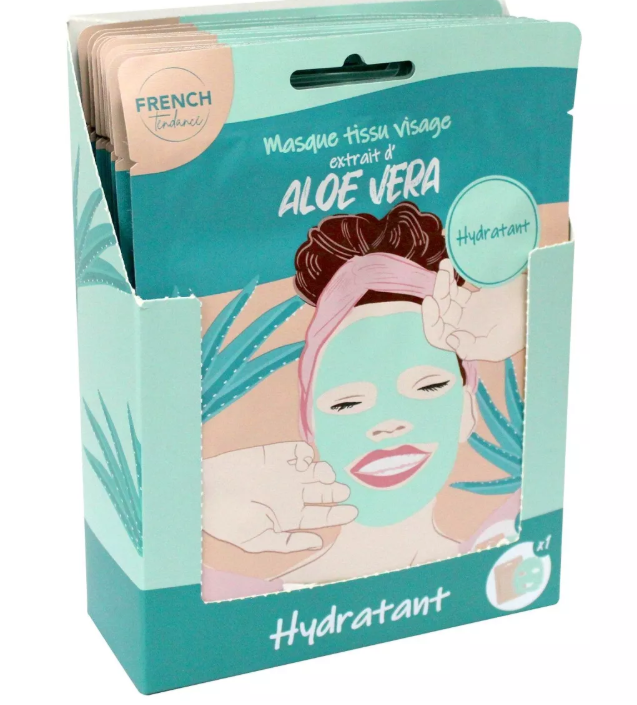 Masque Visage Tissu Aloe Vera – Hydratant & Apaisant | Soin Peau Douce