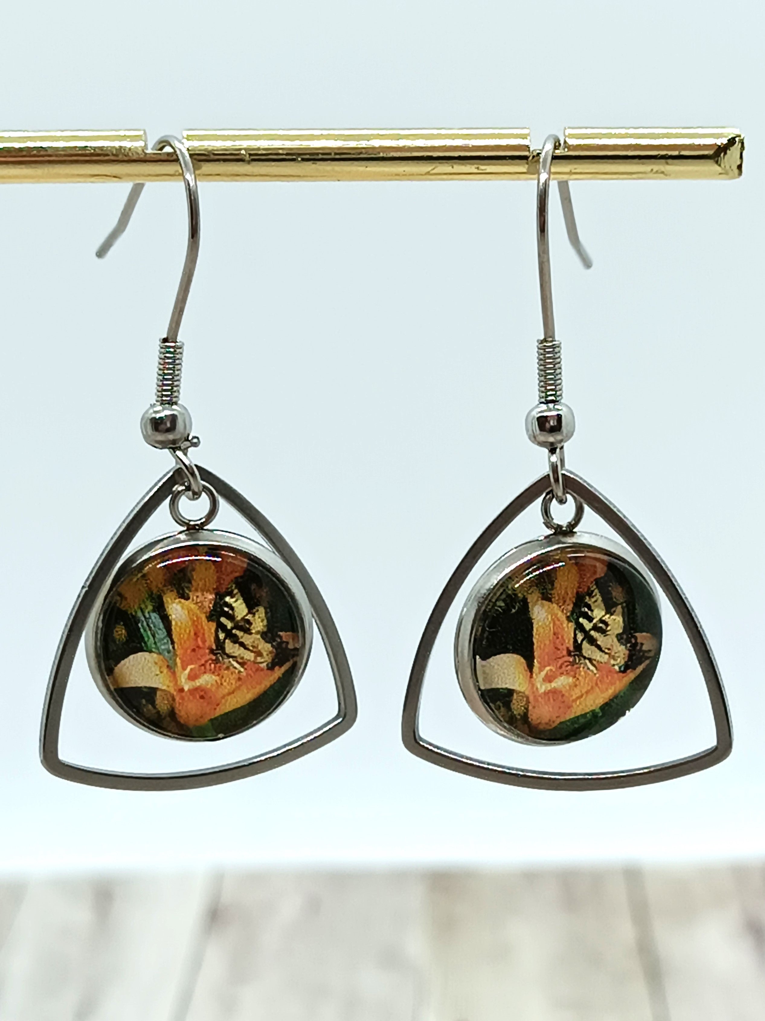 Boucles d’Oreilles Papillon Géométriques – Plusieurs Modèles | laiton | Bijoux Légers & Colorés